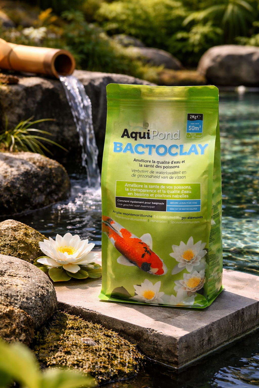 Aquipond BactoClay - Argile pour bassin à koïs 2 kg