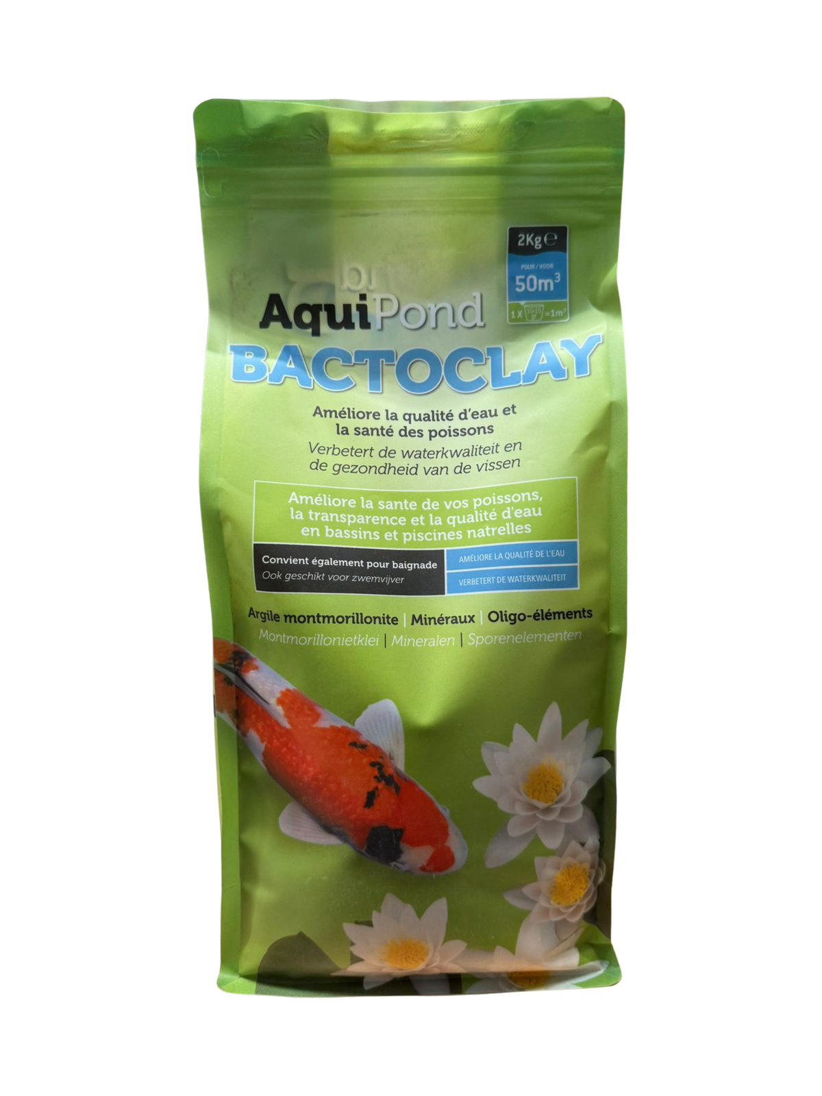 Aquipond BactoClay - Argile pour bassin à koïs 2 kg