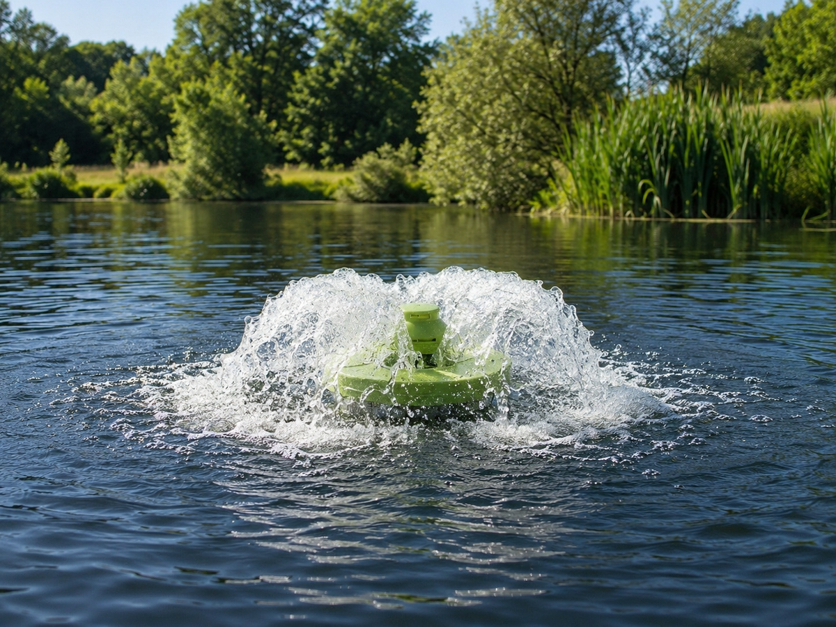 Oxygénateur de surface flottant pour étang | Aquitechnics