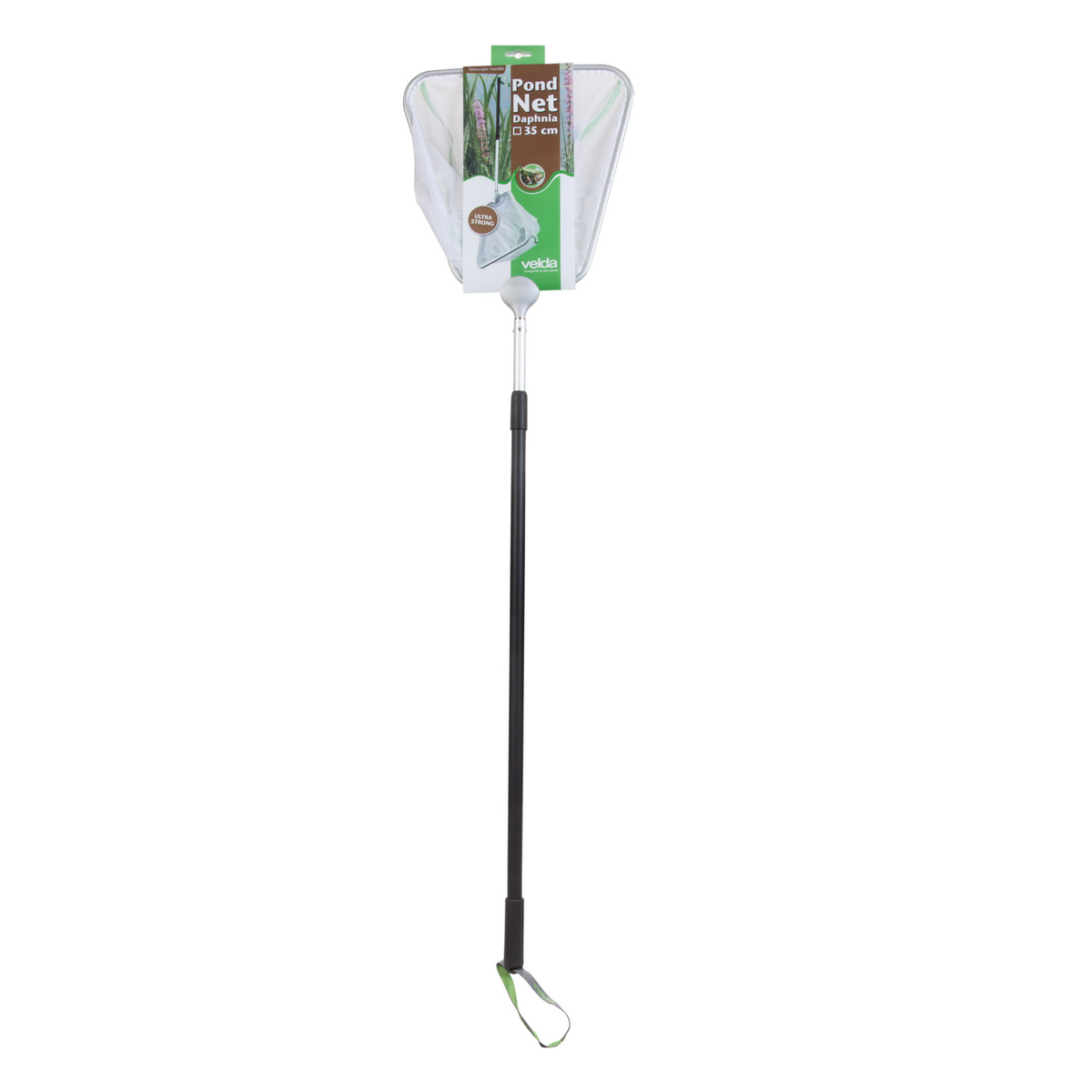 Épuisette fine Pond Net Daphnia carrée 35 cm avec manche - Velda