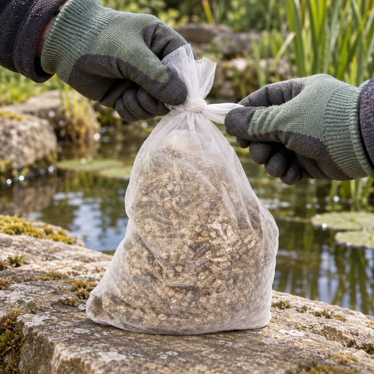 Aquipond Eco AlgControl pack de 5 – 5 kg – Paille d'orge pour étang (max 25 m³)