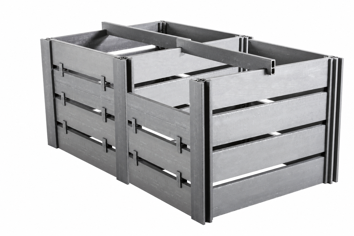 Module d'extension pour bac à compost Ecoo 1 300 L - Ecoo — fond blanc — ecoo-audit-027-white