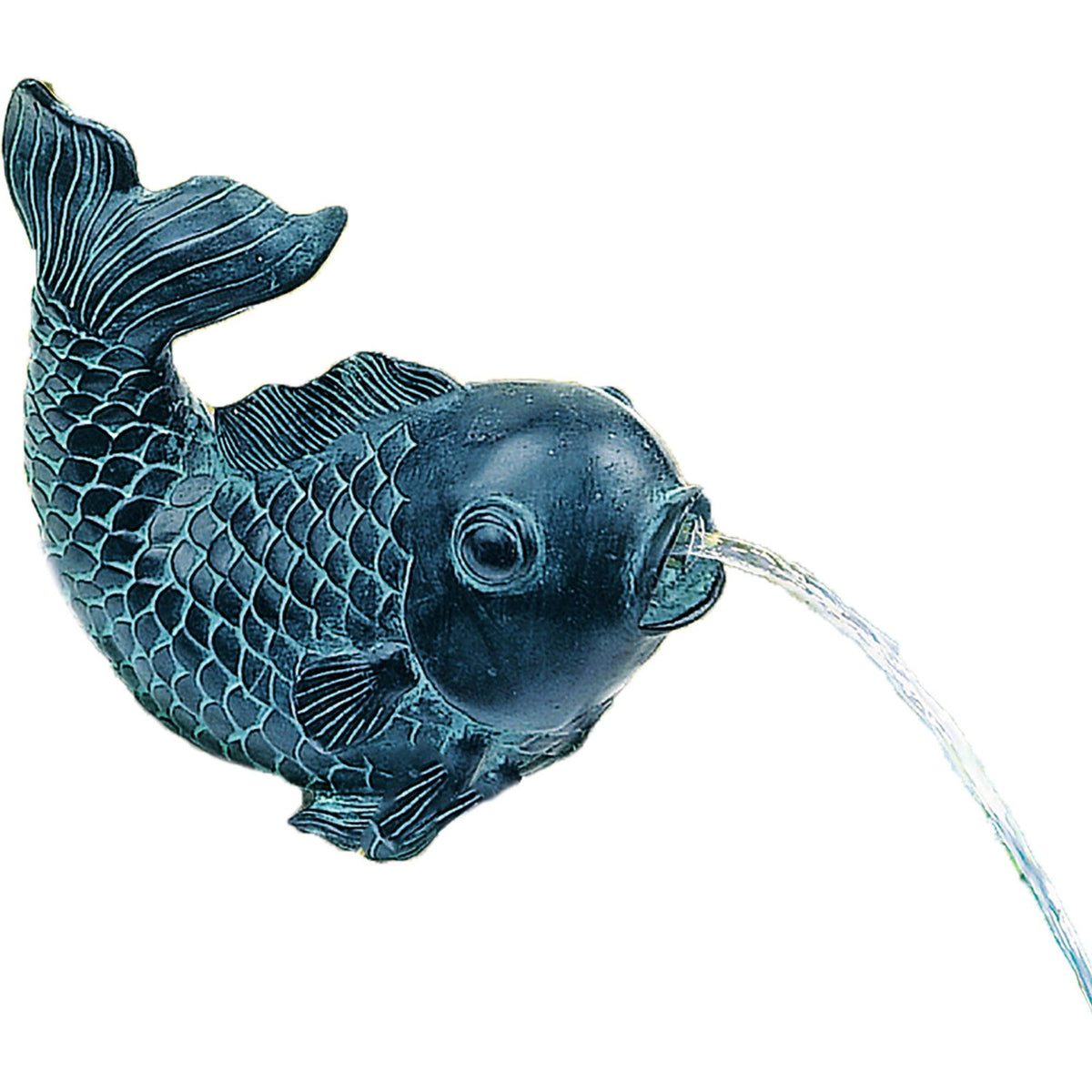 Gargouille poisson Heissner bronze – 10 × 17 × 14 cm