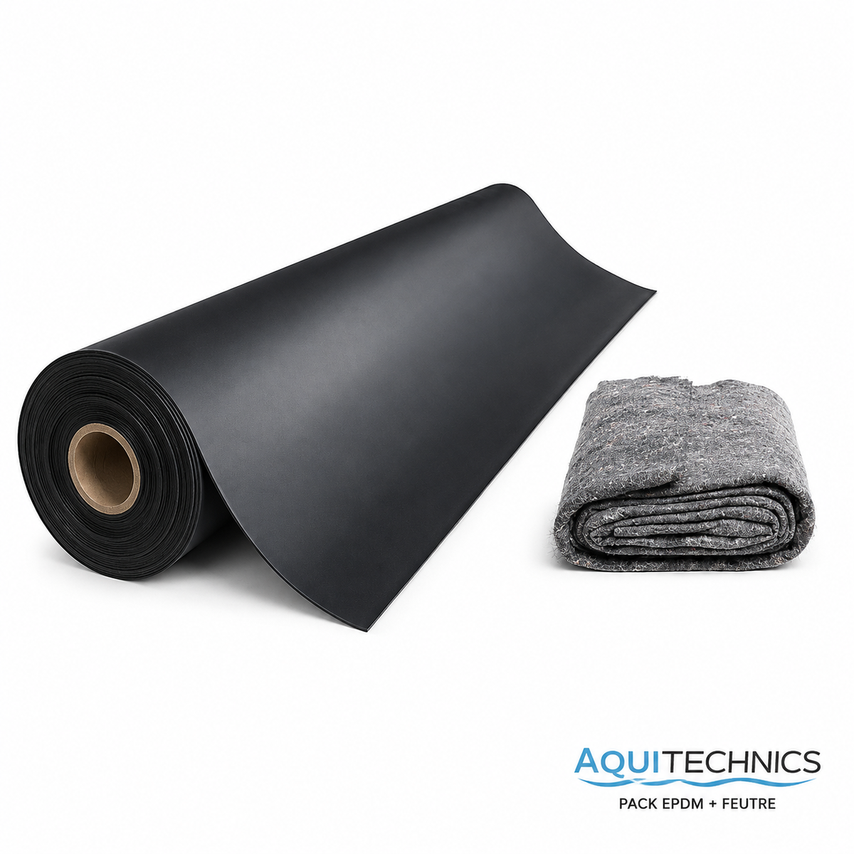 Pack bâche EPDM et feutre 400 g/m² Aquitechnics, au m²