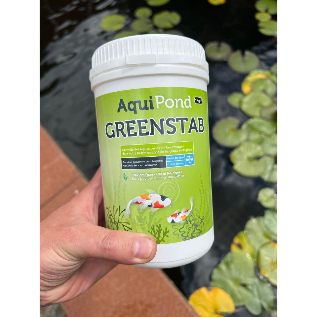 Aquipond Greenstab 1 kg – Minéraux naturels pour bassin, étang & piscine naturelle