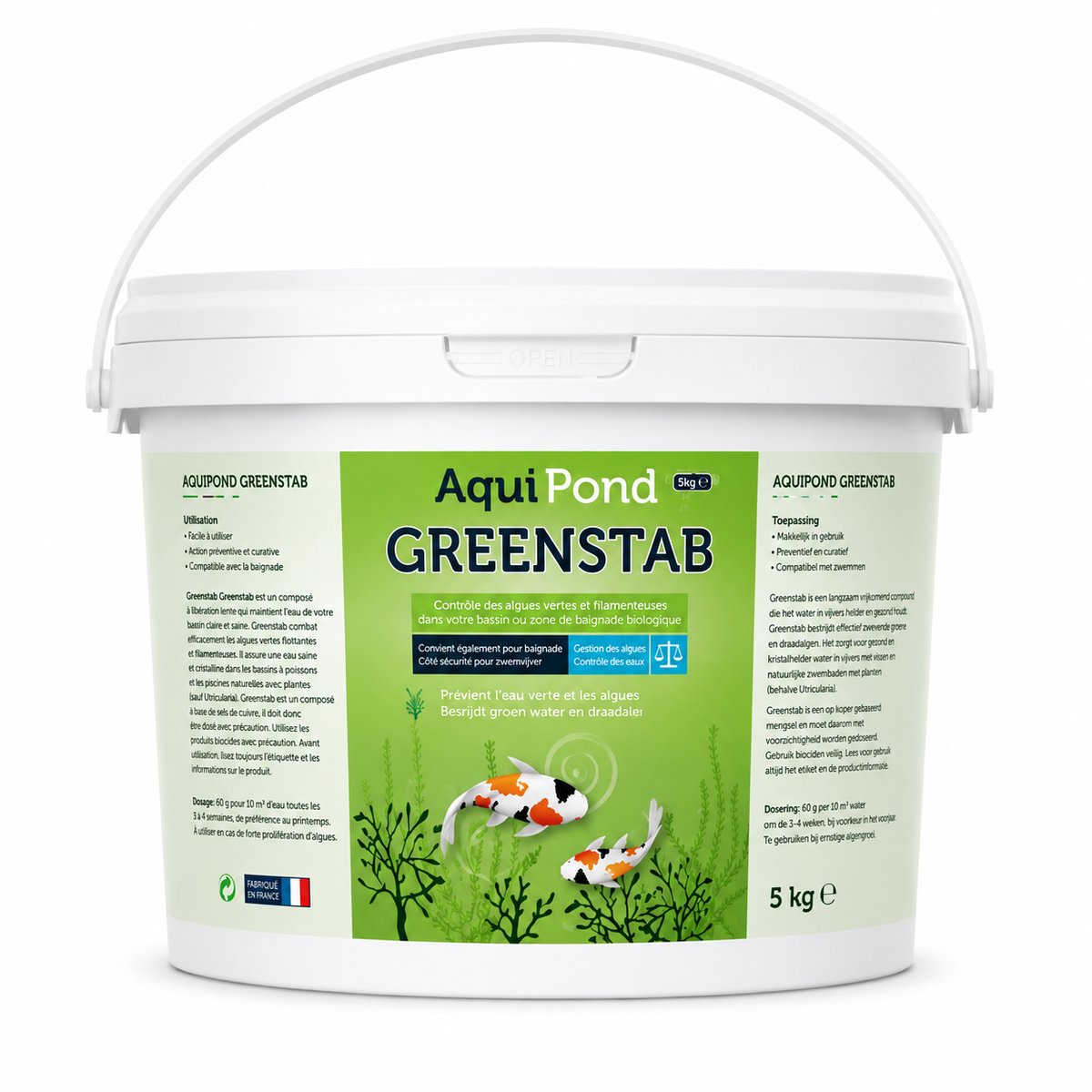 Aquipond Greenstab 5 kg - Traitement contre les algues