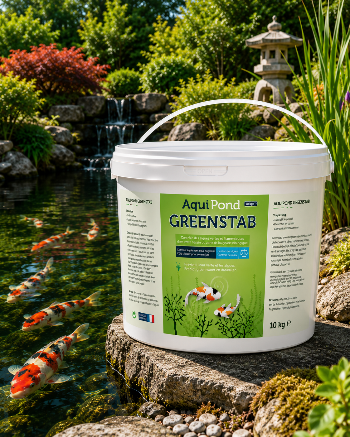 Aquipond Greenstab : équilibre de l’eau du bassin