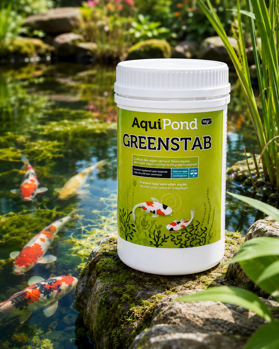 Aquipond Greenstab : équilibre de l’eau du bassin