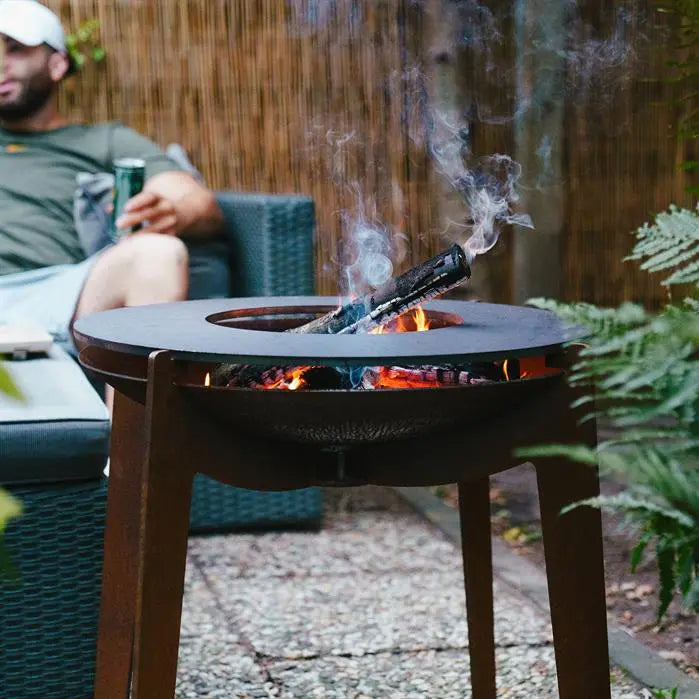 Barbecue sur pieds avec grille & plancha - Aquigarden