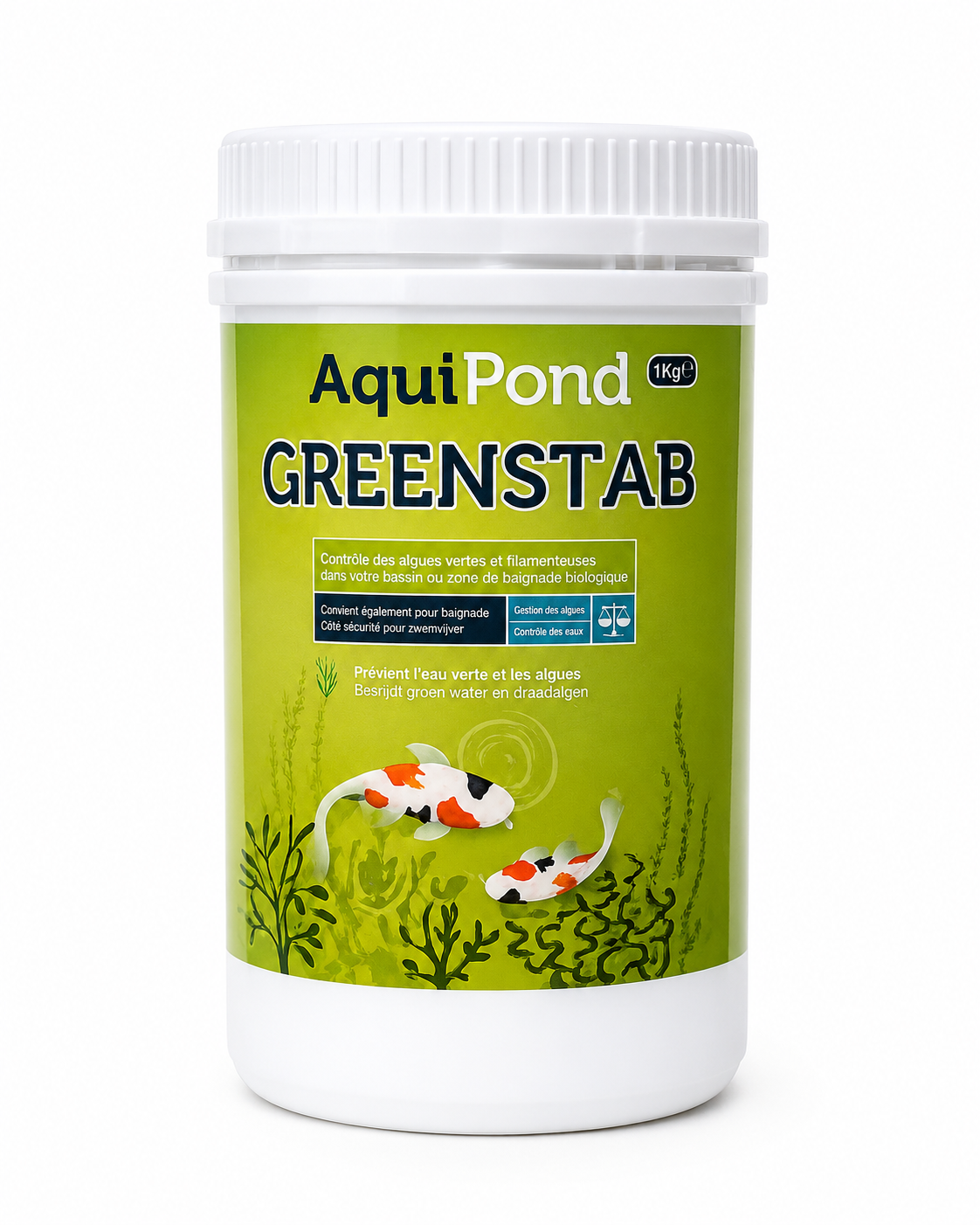 Aquipond Greenstab : équilibre de l’eau du bassin