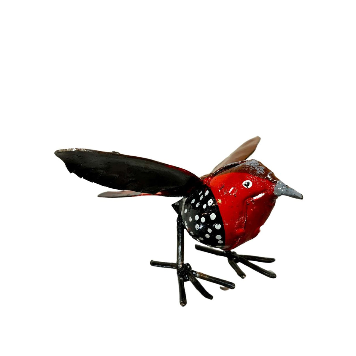 Amarante foncé peint ailes ouvertes