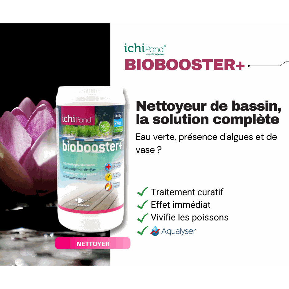 Biobooster+ 200 m³ – contenu du pack