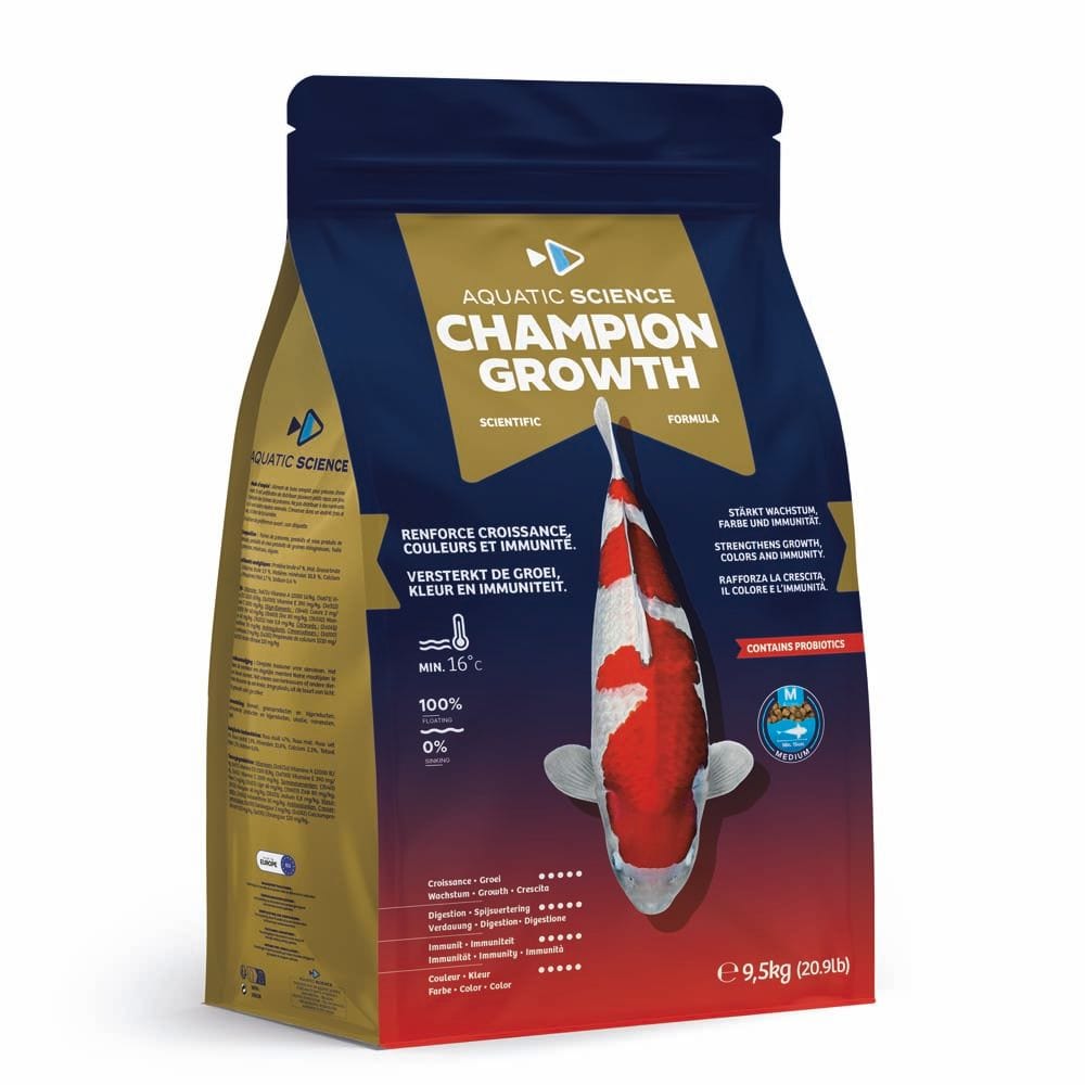Aquatic Sciences Nourriture Champion Growth MEDIUM 9.5kg - Aquatic Science - Aliment de base toutes saisons de qualité 5407012140155 ASCGM95