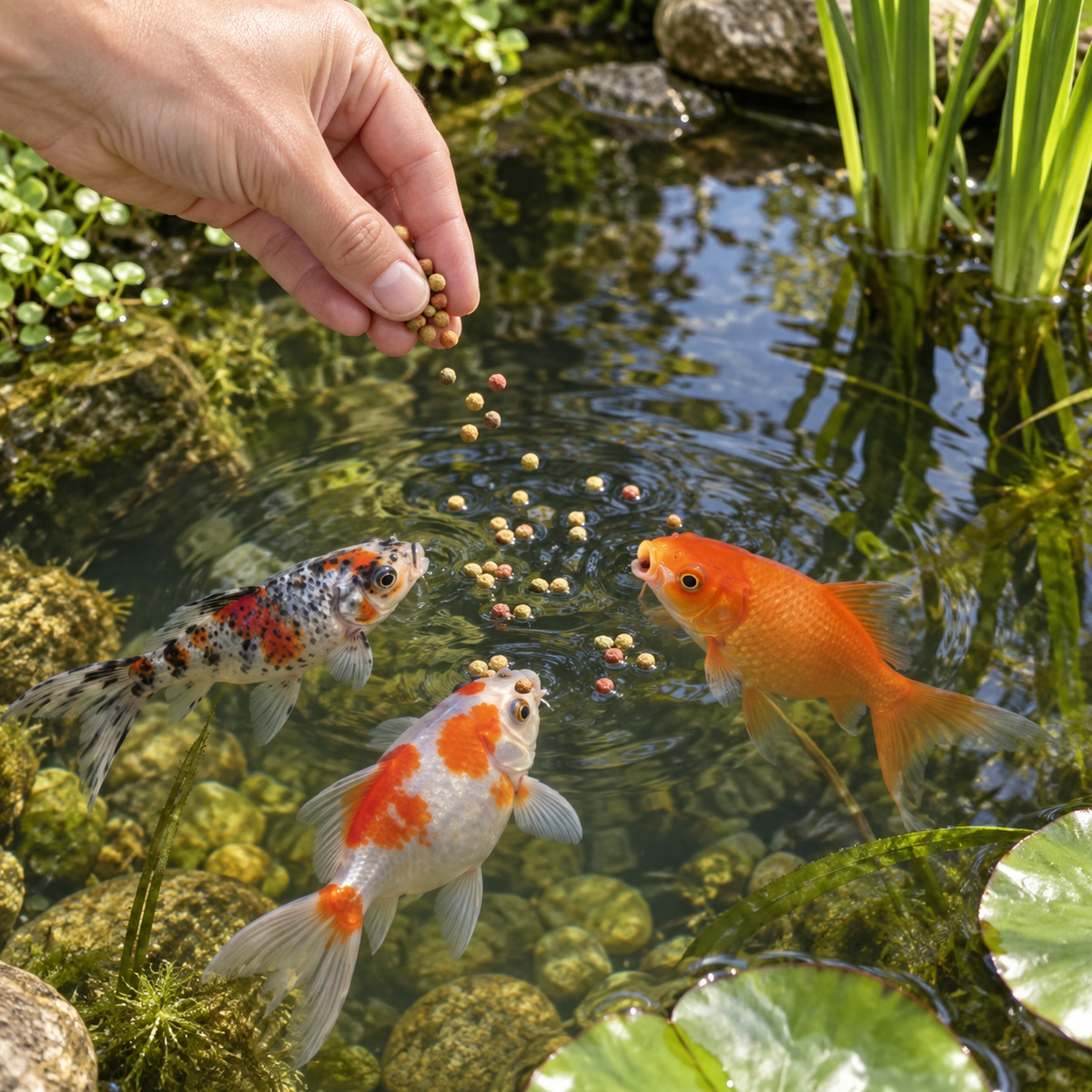 Aquifood Pond Fish Food Mix 3 mm – 1,8 kg – Nourriture flottante poissons rouges