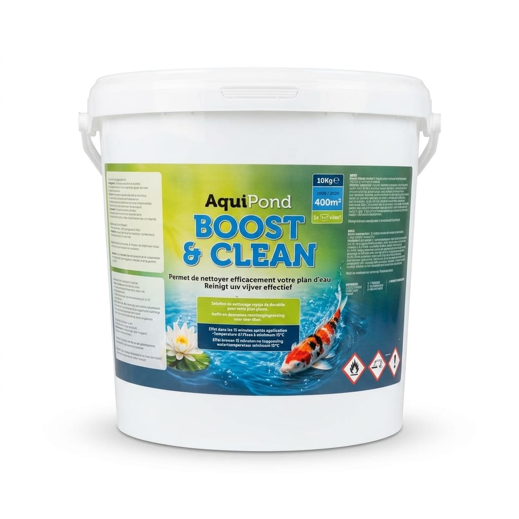Aquipond Boost & Clean – Oxygène actif contre biofilm, vase & algues de lagunage (1 à 10 kg)
