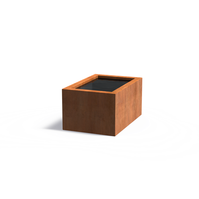 Bassin hors-sol Quadra en acier corten - Aquigarden