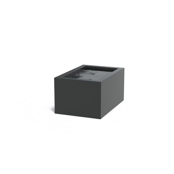 Bassin hors-sol Quadra en aluminium anthracite - Aquigarden