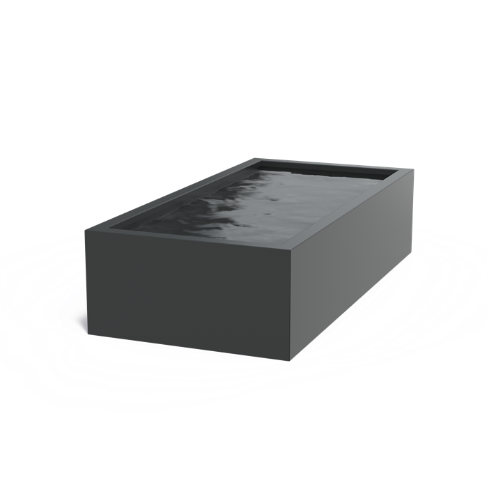 Bassin hors-sol Quadra en aluminium anthracite - Aquigarden