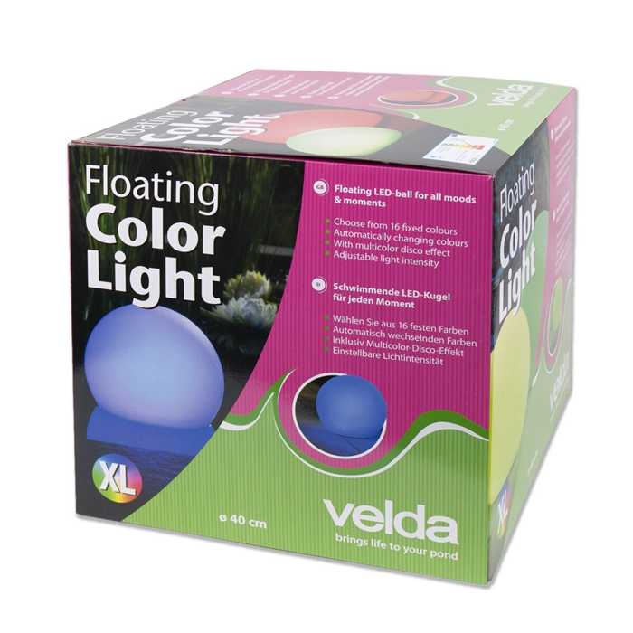 Floating Solar Ball Color Light XL - 40CM Velda - Boule Flottante