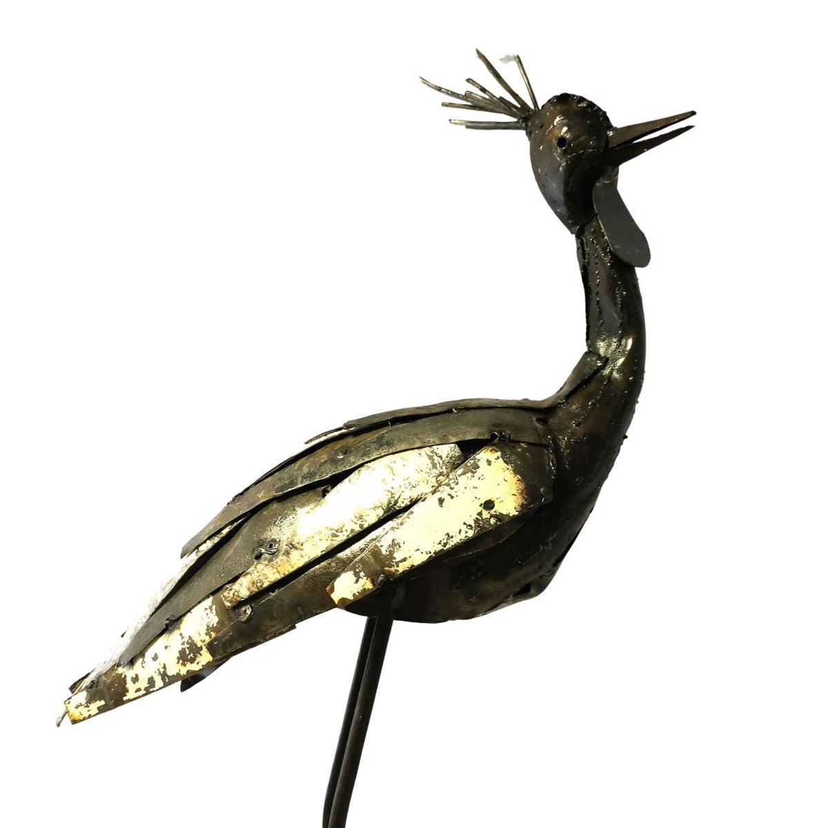 Grue couronnée plumage 90cm
