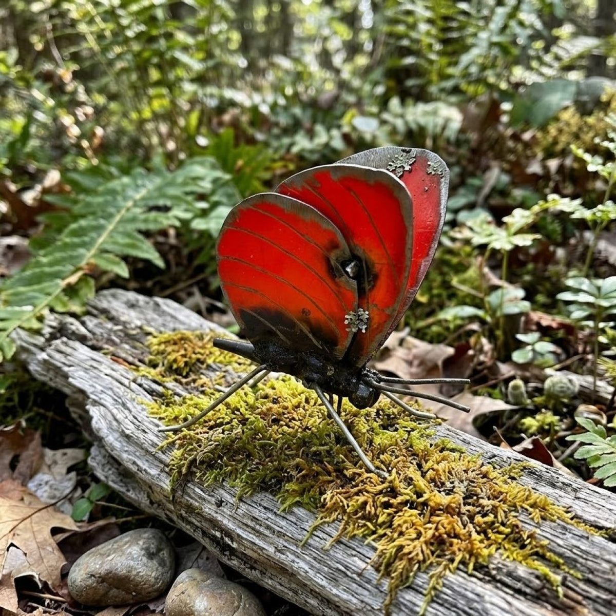 Papillon à poser orange