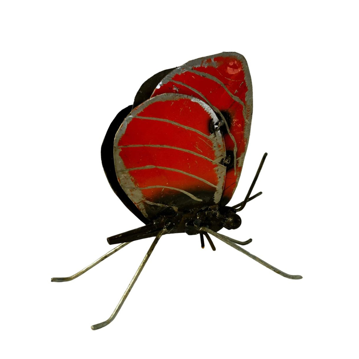 Papillon à poser rouge