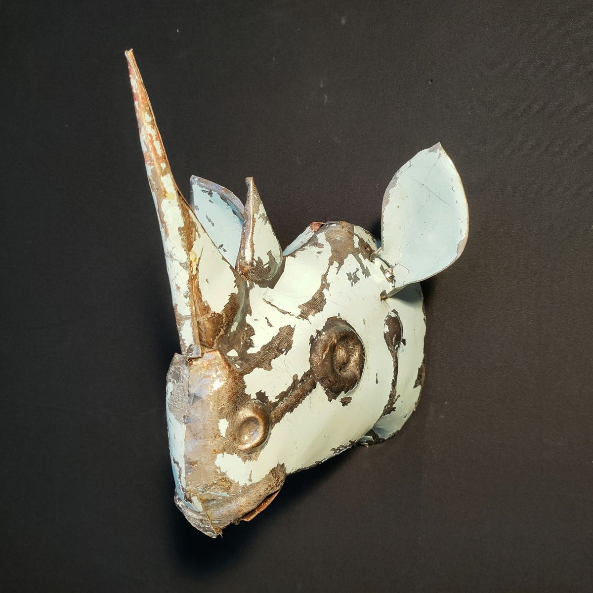 Trophee Rhinoceros Bleu