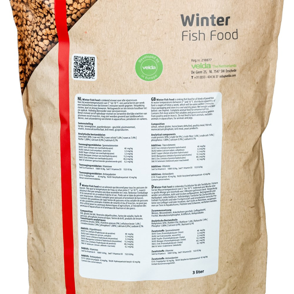 Nourriture pour poissons Winter Fish Food 3000 ml - Velda
