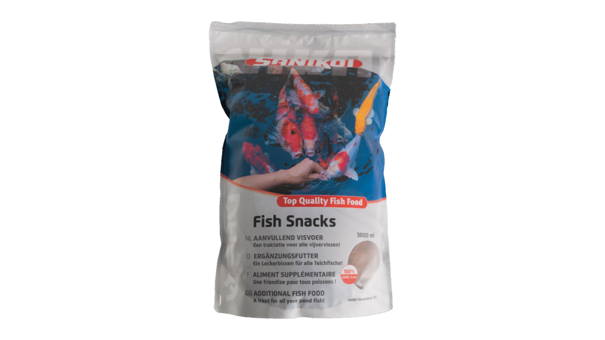 Nourriture pour poissons Fish Snacks 3000 ml Présentoir (36) - SaniKoi