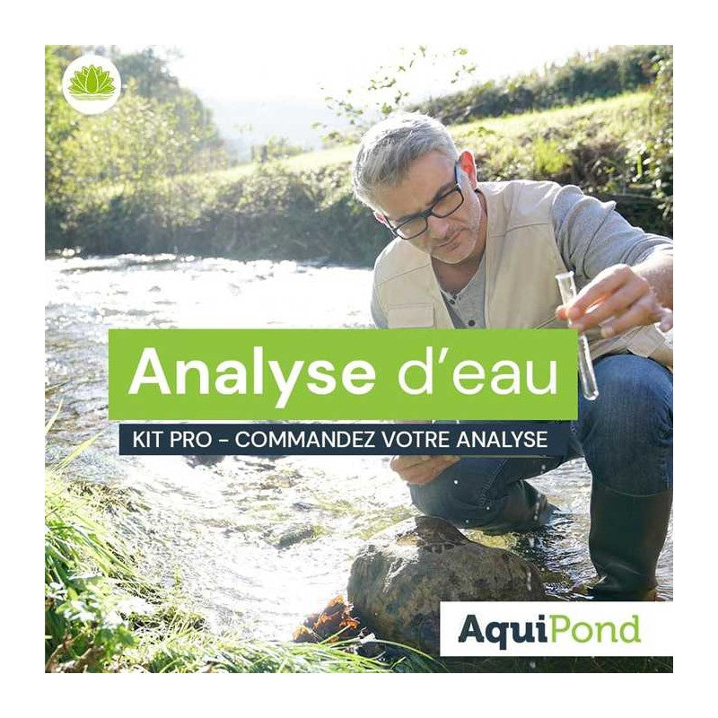Complete professional analysis for natural ponds &amp; bodies of water - Kit to be returned