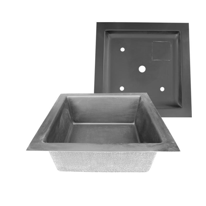 Foudebassin.com Bassins préformés PACK Bac de fontaine + couvercle 150 x 150 x 45CM - Polyester AQ4235-FB