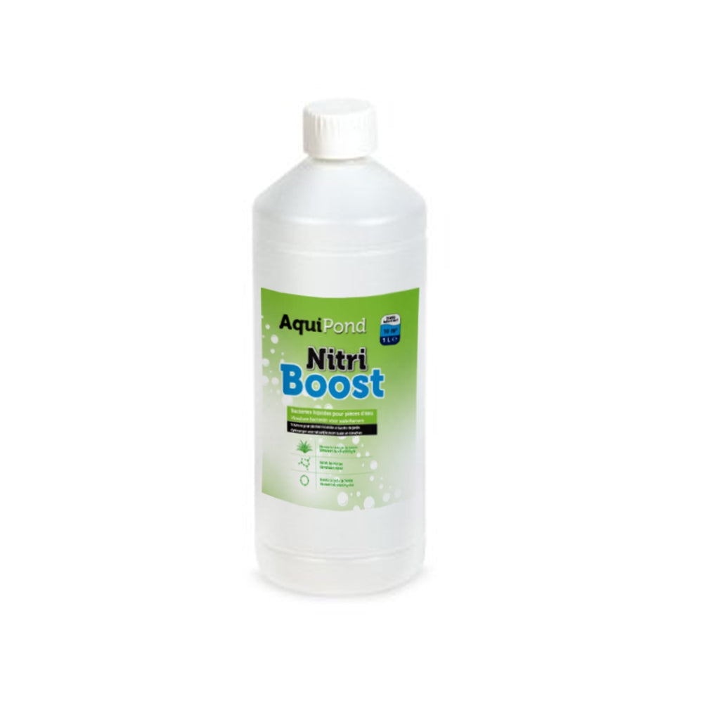 Aquipond NitriBoost 1 L : bactéries nitrifiantes, 10 m³